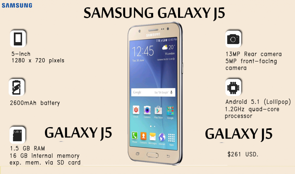 samsung j5 specs and price