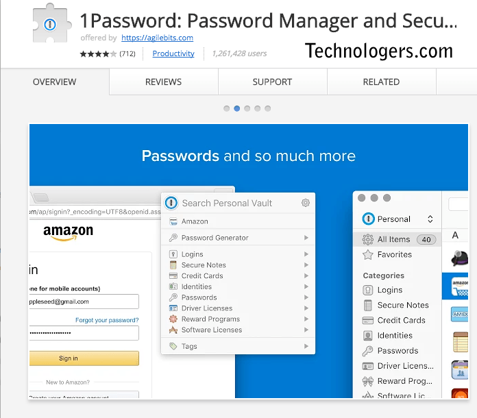 one password chrome extension