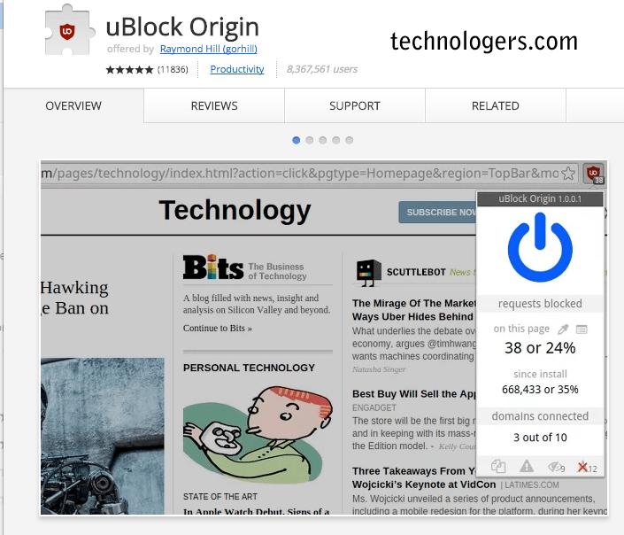 download the new version for apple uBlock Origin 1.51.0