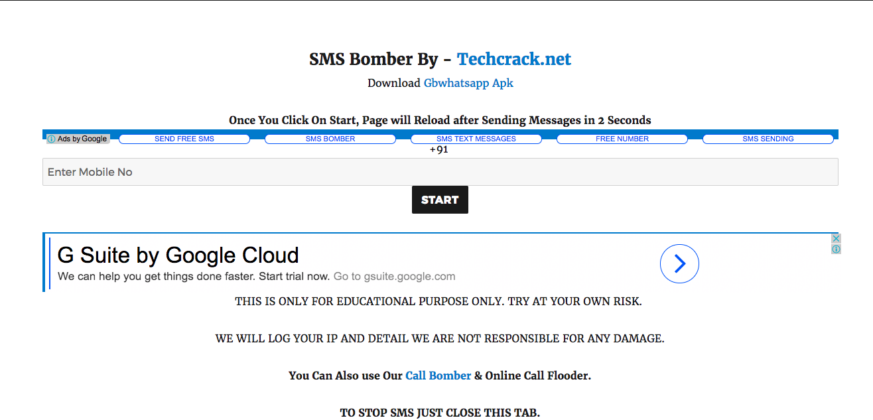 text bomber online free