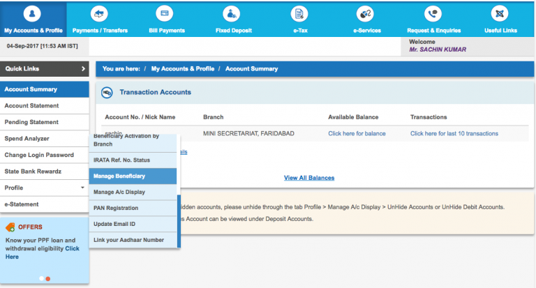 how-to-add-beneficiary-in-sbi-net-banking-intrabank-interbank-imps