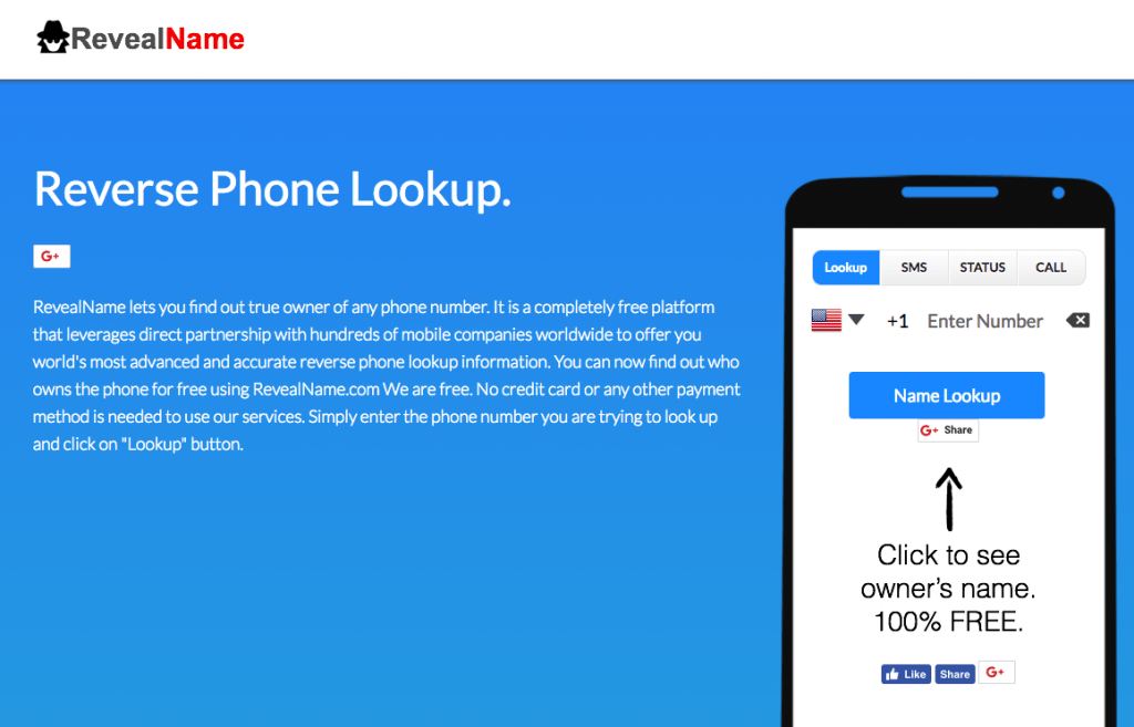 reverse phone number lookup free