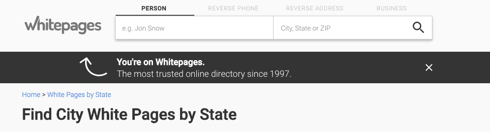 white pages reverse address