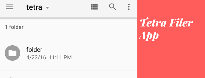 Tetra Filer App 