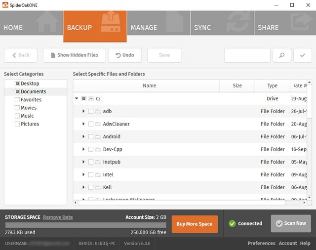 spideroak vs crashplan