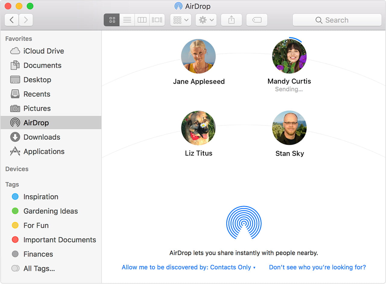 Method 5: Import Photos from iPhone to Mac Via AirDrop.
