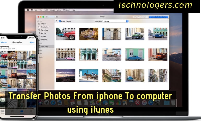 Transfer Photos From iphone To computer using itunes