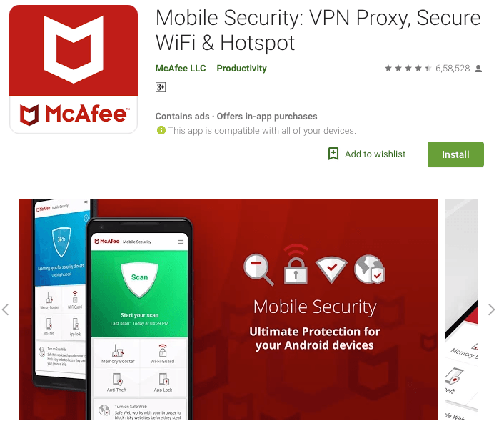 McAfee Security And Power Booster