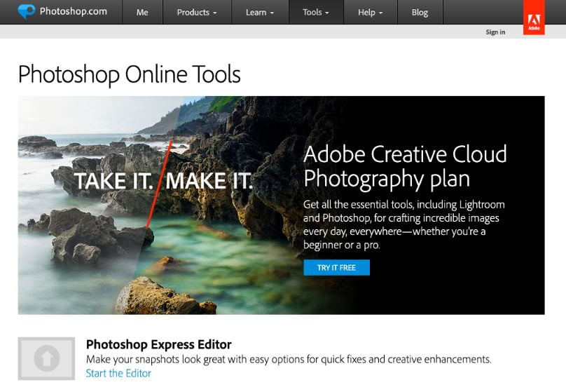 Photoshop Express Editor