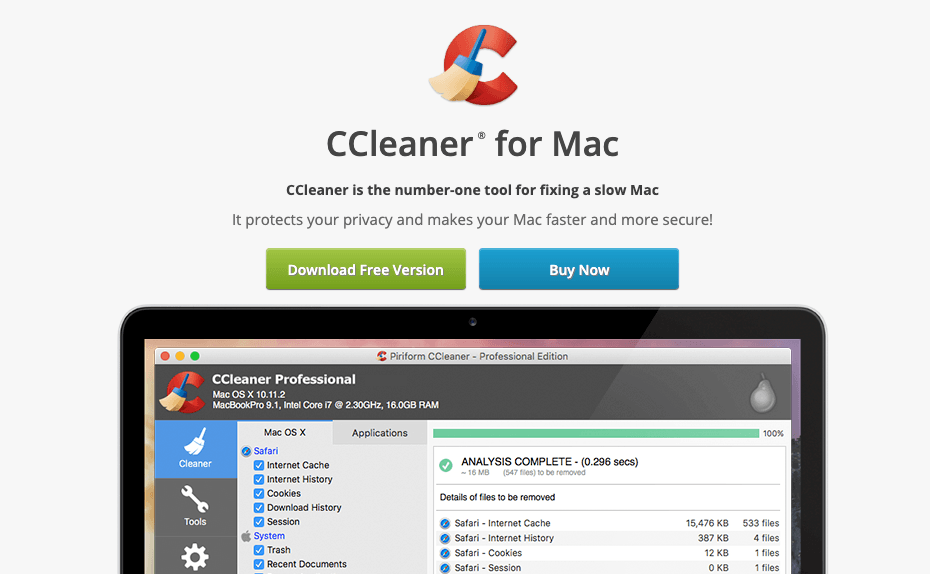 mac alternatives to c cleaner
