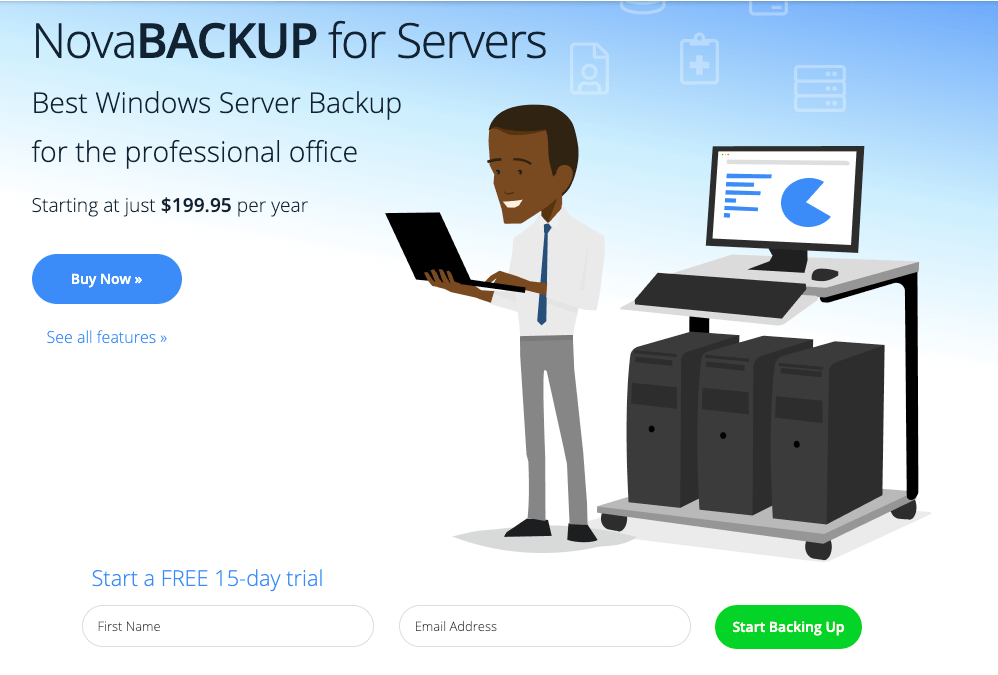 NovaBACKUP for Servers