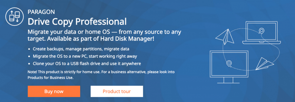 Paragon drive Copy Professional