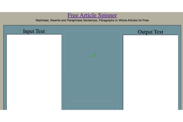 Free Article Spinner