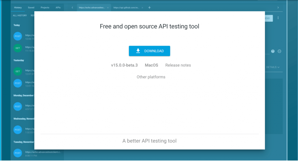 Rest Console web testing