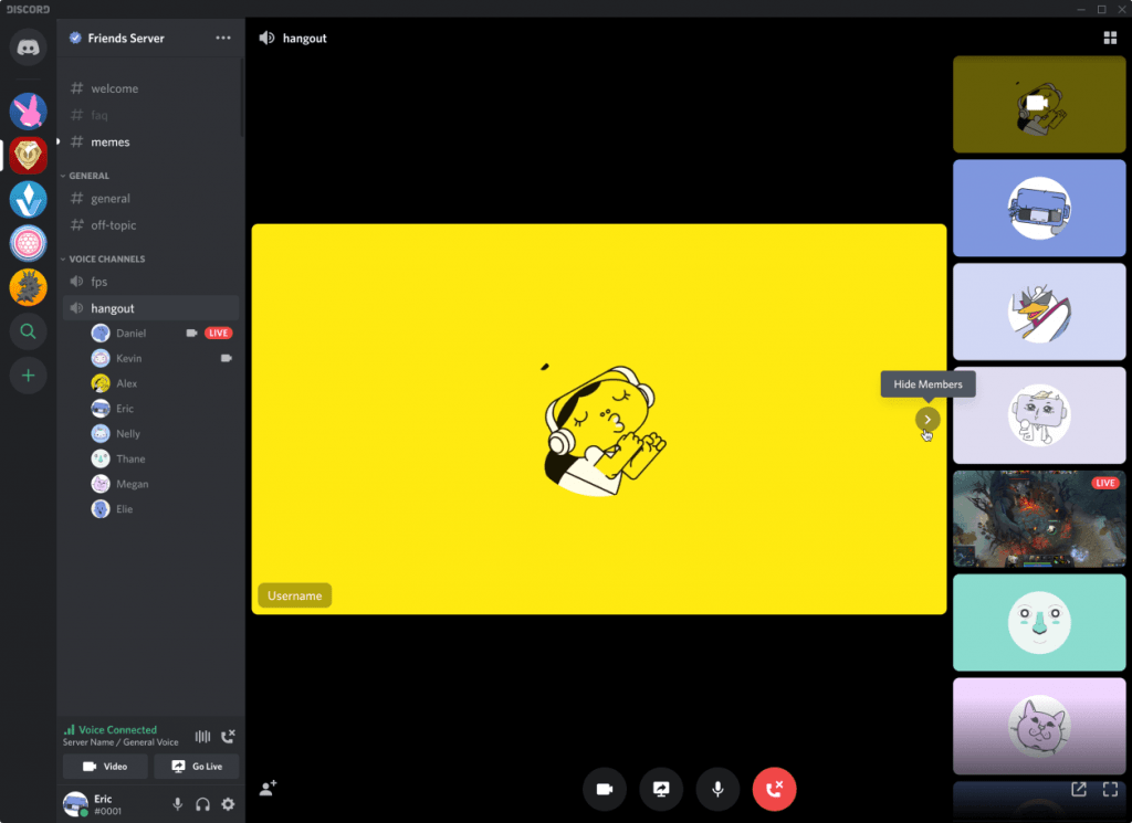 Video Chat in Discord server