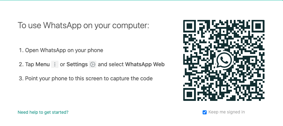 Whatsapp web chrome not working