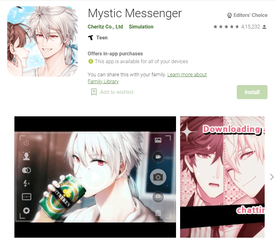 mystic messenger