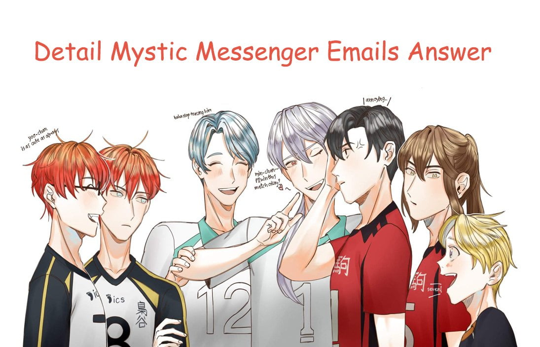 mystic messenger email answers