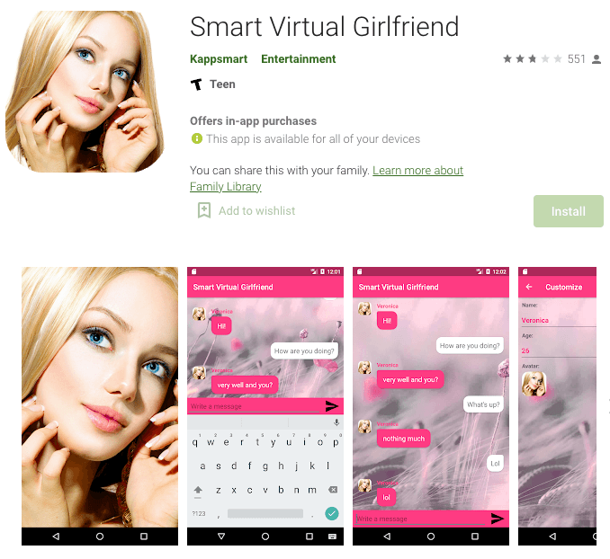 Smart Virtual Girlfriend