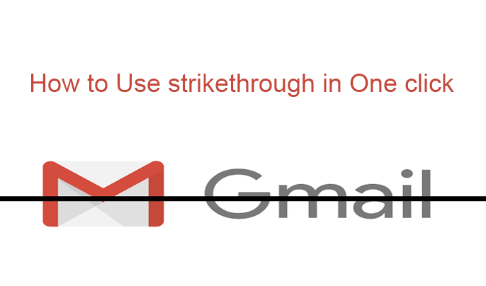 Strikethrough gmail 2