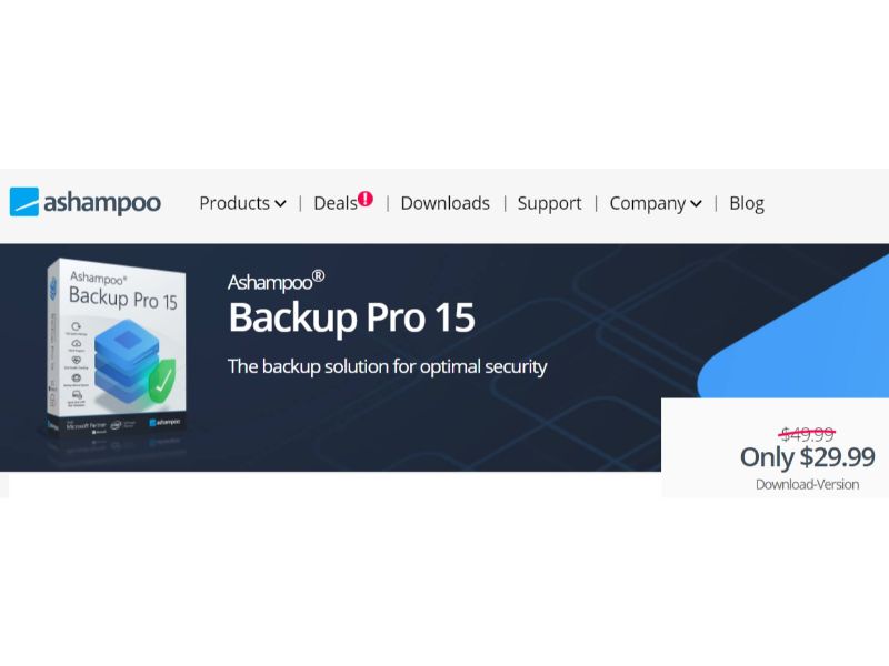 Ashampoo server backup