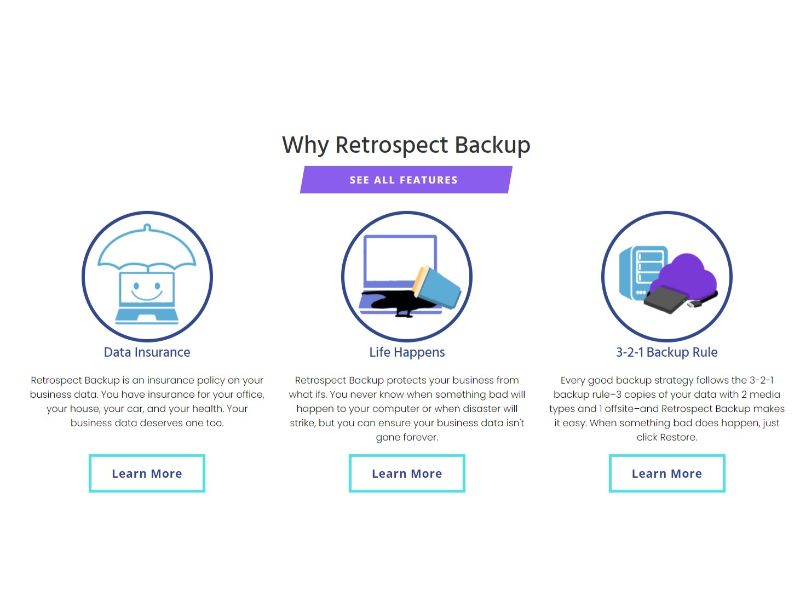 Retrospect server backup