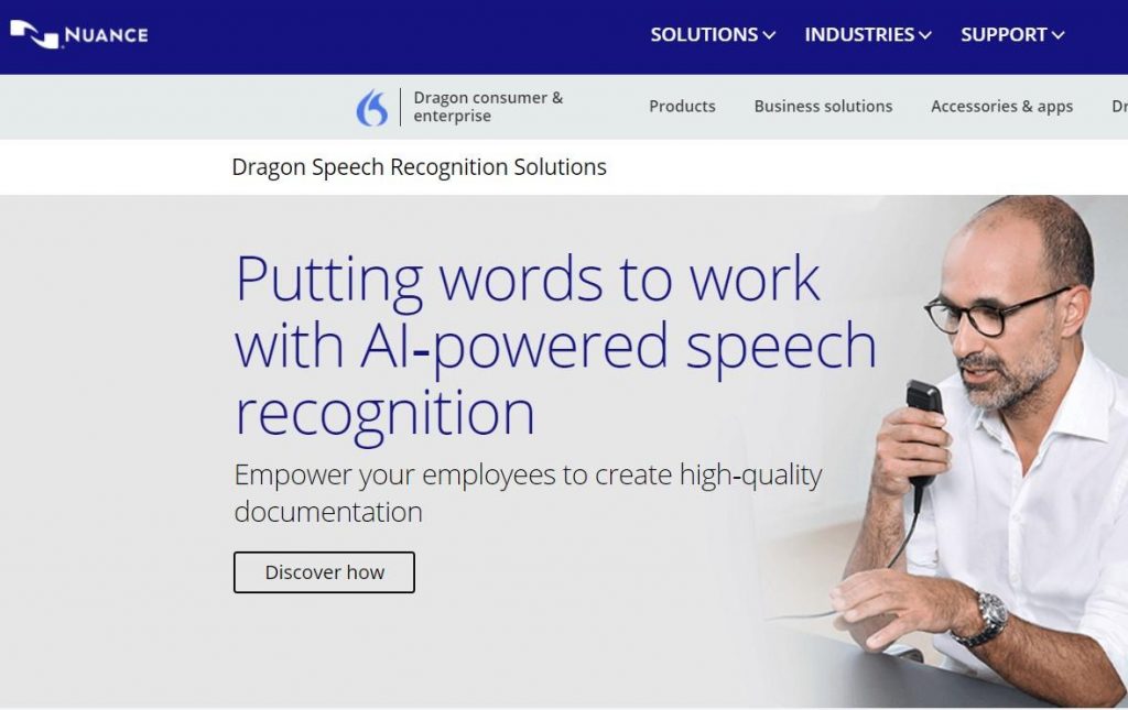 dragon profession speech recognition