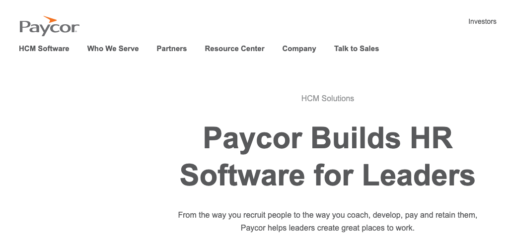 Paycor hr software