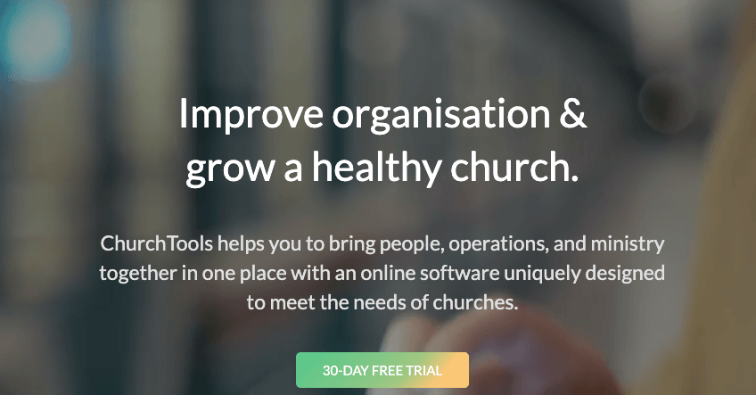 Church Tools software church
