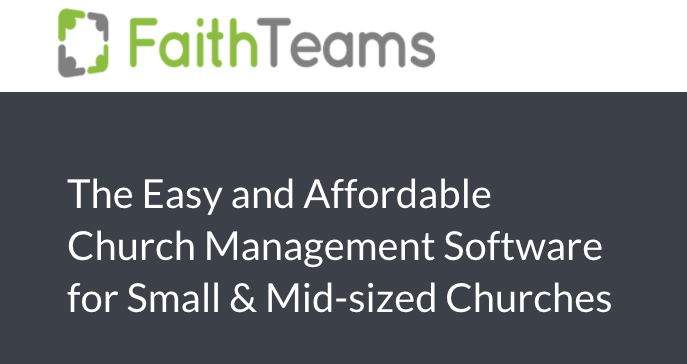 Faith Teams software church