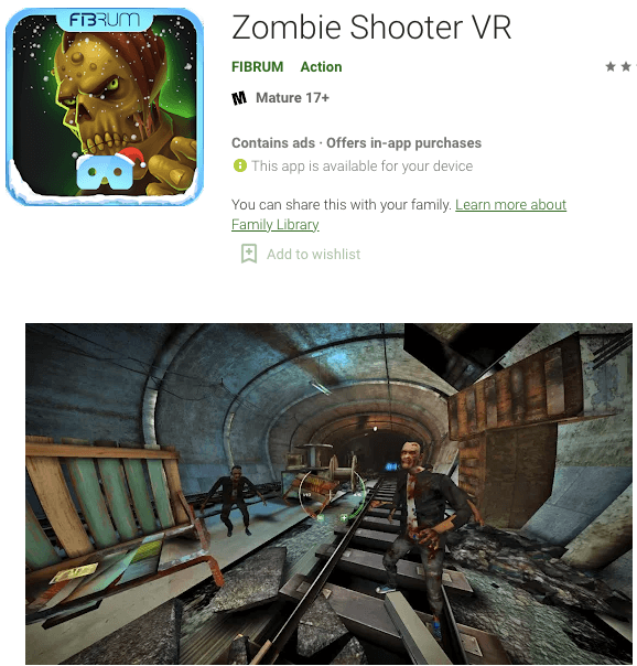 VR Zombie Shoot