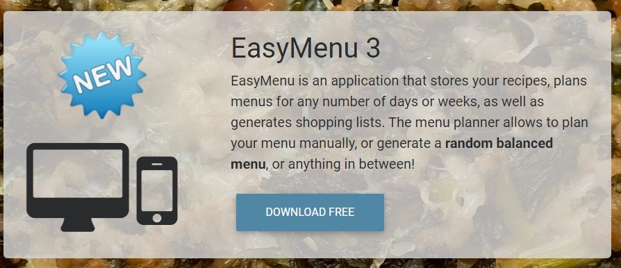 EasyMenu Balanced Meal Planner